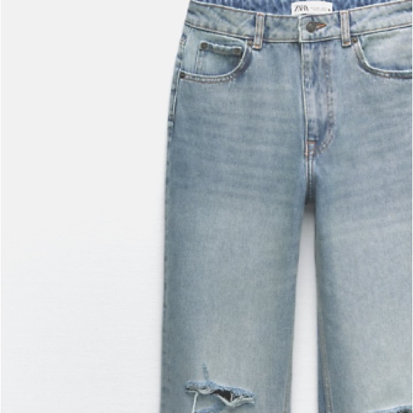 ZARA NWT HIGH WAISTED WIDE LEG JEANS - Picture 5 of 7
